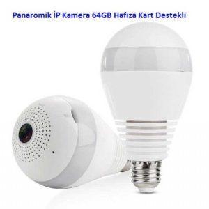 Ampul Wi-Fi Kamera Hem Ampul Hem Kamera Sv-3608